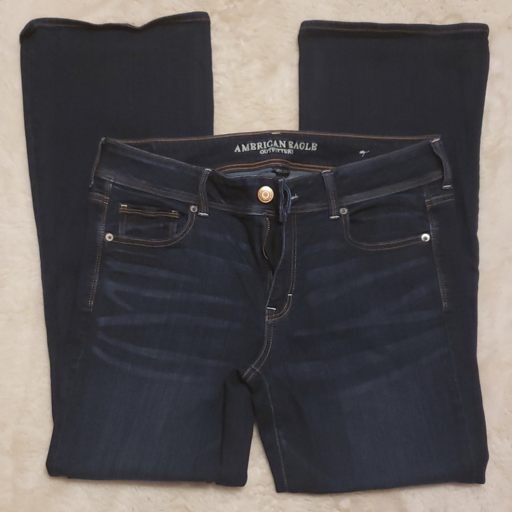 American Eagle Outfitters Dark Blue Boot Cut Jeans